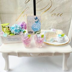 #563 ミニチュア　紫陽花セット　＊㉙