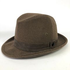 新品 定価12100円 エクアアンディーノ パナマハット レザーリボン