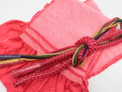 【一輝堂】【着物】 和装小物 帯締め 帯揚げ セット 帯締 帯揚 振袖用 総絞り 金糸 丸組 25w02-1970