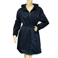 美品★MONCLER・モンクレール ALFIRK GIUBBOTTO レディース ビックブランドアイコンワッペン フード付き ダブルジップ コート 2021年モデル(0)アウター 秋冬物 カジュアル ブランド コート ロングコート