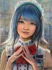 手描き油彩画コスプレイヤー003