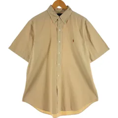 古着 ラルフローレン Ralph Lauren CLASSIC FIT クラシックフィット 半袖 ボタンダウンシャツ メンズL相当/eaa533016
