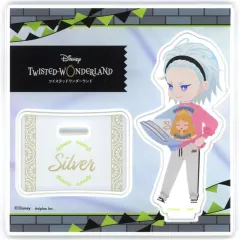 【中古】アクリルスタンド・アクリルパネル シルバー ミニアクリルスタンド くつろぎマイルームver. 「ディズニー ツイステッドワンダーランド」 シルバーの誕生日記念グッズ