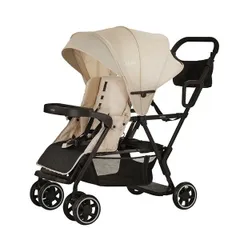 訳あり 箱開封跡あり 二人乗りベビーカー カトージ 二人でゴー ベージュ 品番41300 JB-767 【北海道/沖縄/離島発送不可】