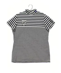 【ランクＡ美品！】パーリーゲイツ｜レディース｜1 (M相当)｜半袖モックネックシャツ｜中古ゴルフ用品