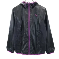 プーマ トレーニング ジップパーカー M チャコールブラック PUMA レディース 古着 【240424】