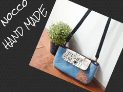 No.378【DENIM✖️英字 Wポーチ👝スマホショルダー❤️】お財布ショルダー🎵デニムリメイクショルダーバッグ✨