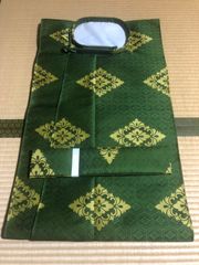 狩衣　化繊　冬　新色　緑/金茶　平露紐　新品　送料込