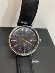 美品・箱付き】ポールスミス 腕時計 MA P1012 メッシュベルト 黒文字盤
