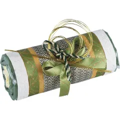 【新品・2営業日で発送】おむつdeケーキ 和柄 ロールケーキ グリーン