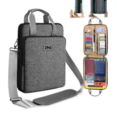 【特価セール】[ZINZ] スリムで拡張可能なケース 12.9 13 インチ トラベル ノートパソコン ショルダーバッグ MacBook Air 13 M3/M2/M1、MacBook Pro 13 M2/M1、iPad Pro 12.9/13/11