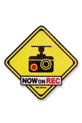 MKE 耐水 ドラレコ 録画 カーステッカー 反射 シール 日本製 (標識デザイン/反射) [標識デザイン/反射]