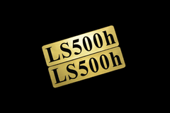 EEE-914-1 LS500h 金黒 アクリル2層 ステッカー レクサス FRD モデリスタ カスタム 前期 後期 2枚1セット