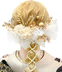 人気商品8色展開 成人式 髪飾り ドライフラワー ダリア 造花飾り 和玉 網型シム 赤 白 ヘアアクセサリー ゴールド 水引 振袖 [JZOON] 着物 卒業式 七五三 浴衣 袴 結婚式 かすみ草 和装 造花 金箔シート 組 手作り 専用ケース付き A270