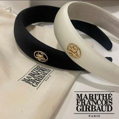 カチューシャ [Marithe + Francois Girbaud (マリテフランソワジルボー) ]CIRCLE LOGO SATIN  HAIR BAND (1MG23CAC128) 正規品 ヘアアクセサリー ヘアバンド