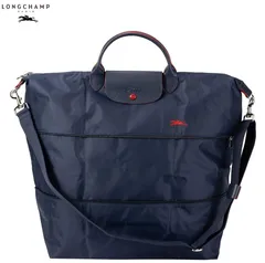 💛@ロンシャン ル・プリアージュ クラブ ボストンバッグ ネイビー/レッド