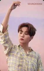 【中古】コレクションカード(男性) SEVENTEEN/SEUNGKWAN(スングァン)/背景ピンク/CD「JAPAN 2ND SINGLE『舞い落ちる花びら(Fallin’ Flower)』」Loppi・HMV特典オリジナルスペシャルフォトカード