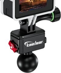 Kaedear KDR-R22 オートバイアクションカメラマウントオートバイクリップマウントウェアラブルカメラオートバイカメラ固定用アルミ