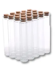 Chocople 小瓶 コルク瓶 ミニボトル コルク栓 ガラス瓶 ガラス 小物 保存 容器 保管 小分け 20本セット (30ml) [30ml]