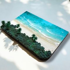 N523★超立体  沖縄の海 レジンアートボード　美ら海　オーシャンアート