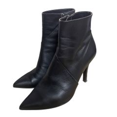 ◆中古品◆ DIANA ダイアナ ショートブーツ サイドファスナー UL69296 23cm ヒール約9.5cm ブラック 本体のみ V87778NL