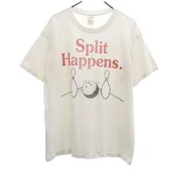 FRUIT OF THE LOOM フルーツオブザルーム 90s 00s オールド ボウリング 半袖 Tシャツ XL ホワイト BEST メンズ 古着