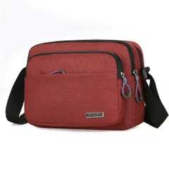 ☆ レッド ☆ ショルダーバッグ メンズ pmysbag10 ショルダーバッグ 小さめ 斜めがけ メンズ ショルダーバック ショルダー バッグ 斜めがけ バック 斜め掛けバッグ 斜めがけバッグ ナイロン 横型 かっこいい シンプル カジュアル 無地 通勤 通学