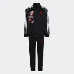 アディダスオリジナルス adidas Originals 子供用 キッズ ディズニー ミッキー & フレンズ セットアップ 子供上下セット ユニセックス HB9534 KIDS DISNEY MICKEY & FRIENDS SST SETUP BLACK