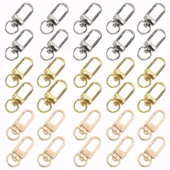 【人気商品】【30個セット】ナスカン キーホルダー 回転フック キーホルダー 修理 交換 ワンタッチキーホルダー パーツ DIY用 ナスカン 手芸用品 金具 金具 ワンタッチ式 キーリング MAEXUS ループキーホルダー