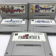 MSG-024 スーパーファミコン ソフトのみ 5本セット まとめ売り 任天堂 中古品 RPG ドラゴンクエスト5.6 ファイナルファンタジー4.5.6