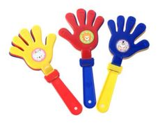 低価格玩具　はくしゅハンドスティック　5入