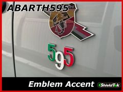 ABARTH595 アバルト595 エンブレムアクセントトリコローレ2枚入り