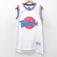 M/古着 チャンピオン champion ビンテージ タンクトップ メンズ 90s ルーニーテューンズ スペースジャム バッグスバニー メッシュ地 クルー