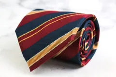 ライルアンドスコット ブランド ネクタイ シルク ストライプ柄 伊製生地 PO メンズ ネイビー LYLE&SCOTT 【中古】のサムネイル