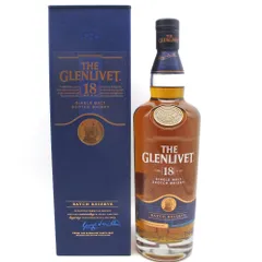 ザ・グレンリベット ウイスキー 18年 シングルモルト 箱あり ハイランド スペイサイド スコッチ 700ml 40% 洋酒 古酒 未開栓のサムネイル