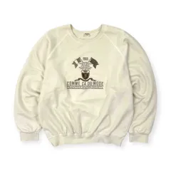 COMME CA DU MODE FILLE コムサデモード 刺繍デザイン 長袖トレーナー アイボリー