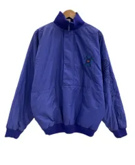 アディダス adidas golf ゴルフ Vintage ヴィンテージ ハーフジップ ブルゾン ロゴ 刺繍 40/42 ジャケット パープル 101MT-4606