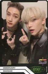 【中古】コレクションカード(男性) Stray Kids/Bang Chan(バンチャン)・Felix(フィリックス)/裏面黒/CD「ODDINARY」初回限定封入特典トレーディングユニットフォトカード
