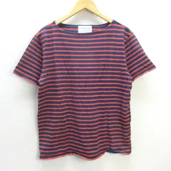 G■アーバンリサーチ/URBAN RESEARCH FORK＆SPOON ボーダーTシャツ/コットン【5】赤紺/men's/116【中古】■