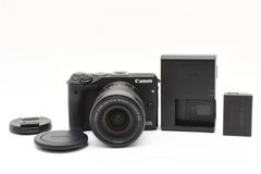 ★外観極上品★キヤノン Canon EOS M3 ブラック EF-M 18-55mm レンズキット★ LL1880#3578