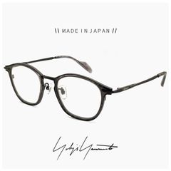 【新品】 ヨウジ ヤマモト メガネ 日本製 19-0102 3 c03 Yohji Yamamoto 鯖江 メンズ 眼鏡 ウェリントン 型 黒縁 黒ぶち アセテート チタン フレーム ダミーレンズ発送