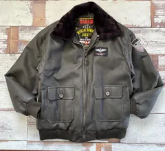 70s G1 フライトジャケット　G-1 実物　米軍 サイズ44 未支給期間の製品です！【アメリカの軍服】海軍G-1レザー