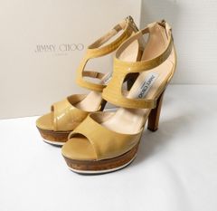 JIMMY CHOO スエード ウェッジソール サンダル 36 - メルカリ