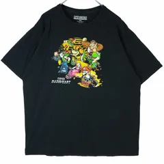 スーパーニンテンドー任天堂Super NintendoスーパーマリオカートSUPERMARIOKARTキャラクターTシャツゲームTキャラ物クッパピーチルイージヨッシーキノピオノコノコドンキーコング黒ブラックvintageヴィンテージ40328