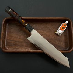 ダマスカス 6 7層牛刀包丁 両刃切付牛刀 洋包丁 切れ味 プロ仕様 家庭用 よく切れる 万能包丁