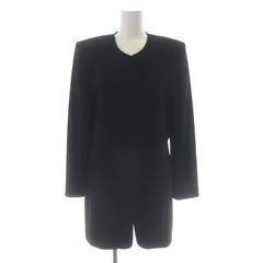 クロエ CHLOE ブラックフォーマル ノーカラーコート ミドル丈 9AR 黒 ブラック /HS ■OSのサムネイル