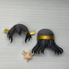 現状品　ねんどろいど 榛名改二　髪パーツ　ヘアパーツのみ　 艦隊これくしょん～艦これ～　女の子　黒髪　ロングヘア　写真にあるもののみ　バラ売り不可