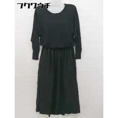 ◇ AZUL ENCANTO アズールエンカント ニット 切替 長袖 ロング ワンピース サイズS ブラック レディース 【1105130007697】のサムネイル