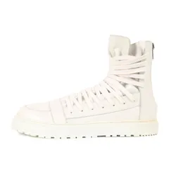 【新品同様】KRIS VAN ASSCHE クリスヴァンアッシュ ホワイト 白 サイズ:42(27.0cm) | バックジップ レザーハイカット スニーカー | ブランド シューズ 靴【メンズ】【中古】のサムネイル