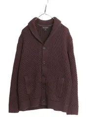 【お得なクーポン配布中!】 バナナリパブリック ショールカラー コットン ニット カーディガン メンズ XL / BANANA REPUBLIC ケーブル セーター ヘビーウェイト 無地のサムネイル